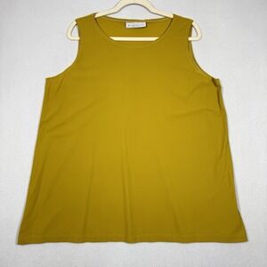 Bryn Walker Top Womens Large Sleeveless Tank Tunic A Line Oversized Made in USA